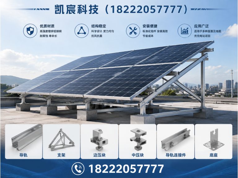 天津光伏支架厂家展示图